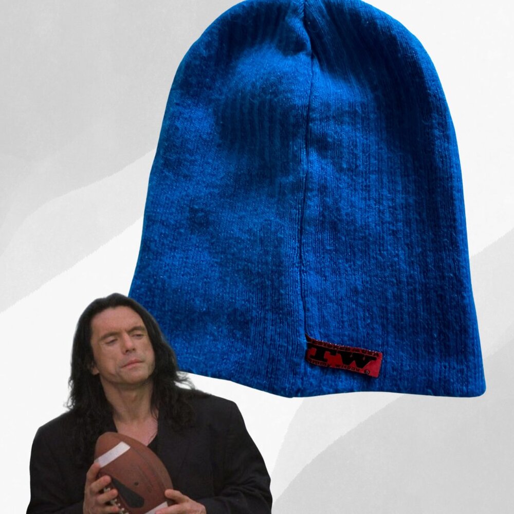 🧢  Tommy Wiseau Blue Beanie - Designed in the USA